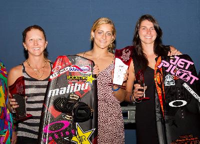 Wakeboard Winners : 1. Raimi Merrit USA, 2. Amber Wing AUS, 3. Bec Gange AUS